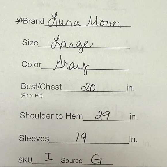 Luna Moon Gray Boho Embroidered Tunic Top L Long Sleeve Festival Fall Spring - Picture 11 of 11